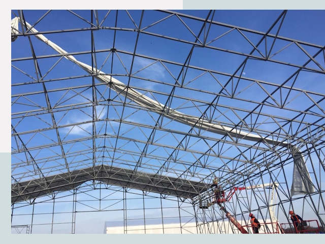 Шатровые ангары от 608 руб. в Елабуге и Татарстане