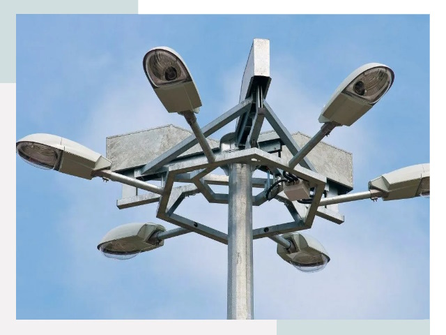 Монтаж осветительных мачт в Елабуге