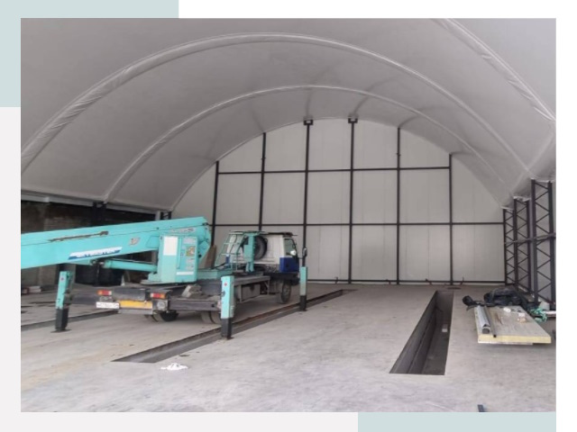 Внутреннее оснащение ангаров в Елабуге