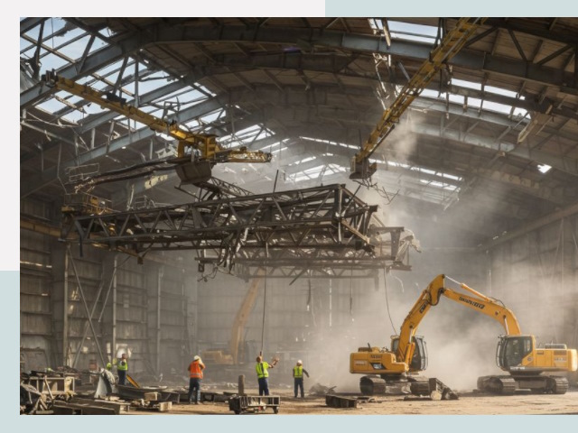 Демонтаж ангаров в Елабуге от 608 руб. за м²