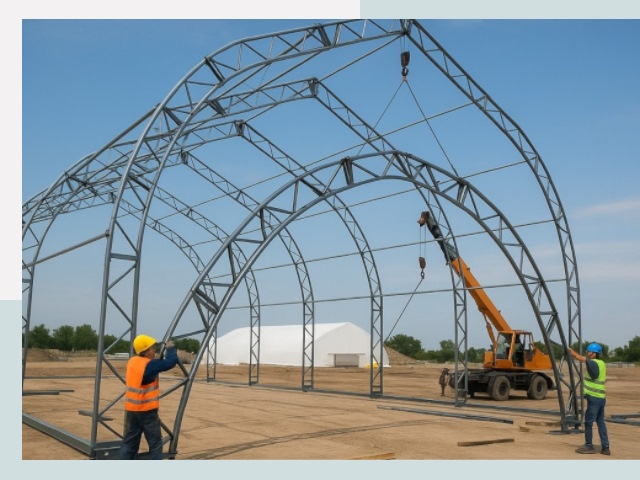 Монтаж ангаров в Елабуге от 608 руб. - Надежно и быстро